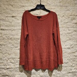 Oversized Banana Republic Ramie Orange Knit Sweater Size Lg